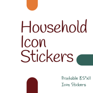 Household Icon Stickers